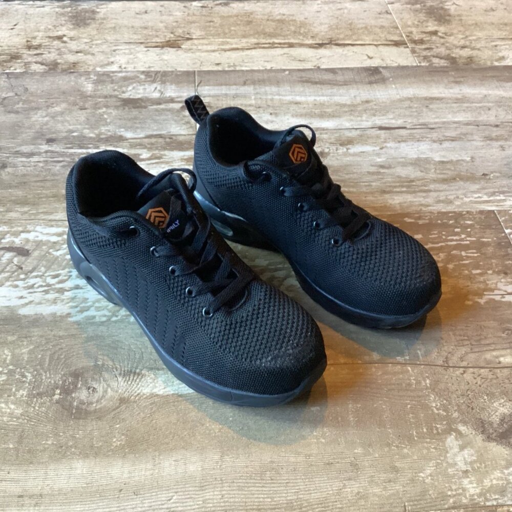 DYKHMILY Safety Shoes Steel Toe Cap Work Shoes Breathable Men 6.5 Women’s 8.5